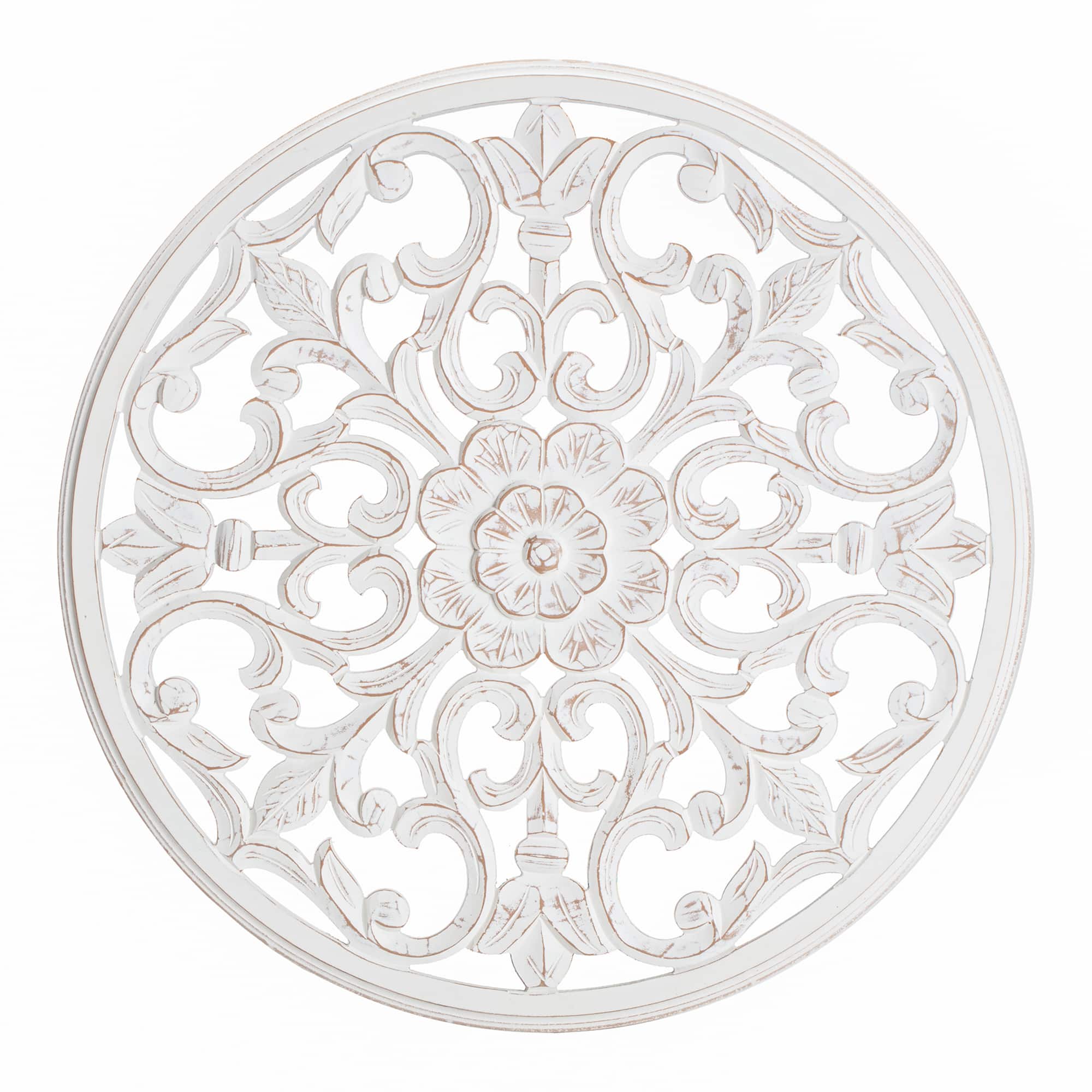 Habitat Bastia White Round Medallion